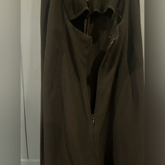 Solace London Rossi Halter Plunge V-Neck Wide Leg Jumpsuit Black Size 2-4? - Picture 10 of 15